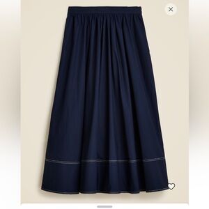 J.Crew contrast stitch midi skirt